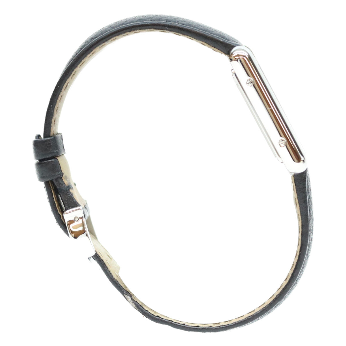 Cartier カルティエ 21年 WSTA0042 SS タンクマストSM シルバー文字盤 QZ 革 時計 腕時計