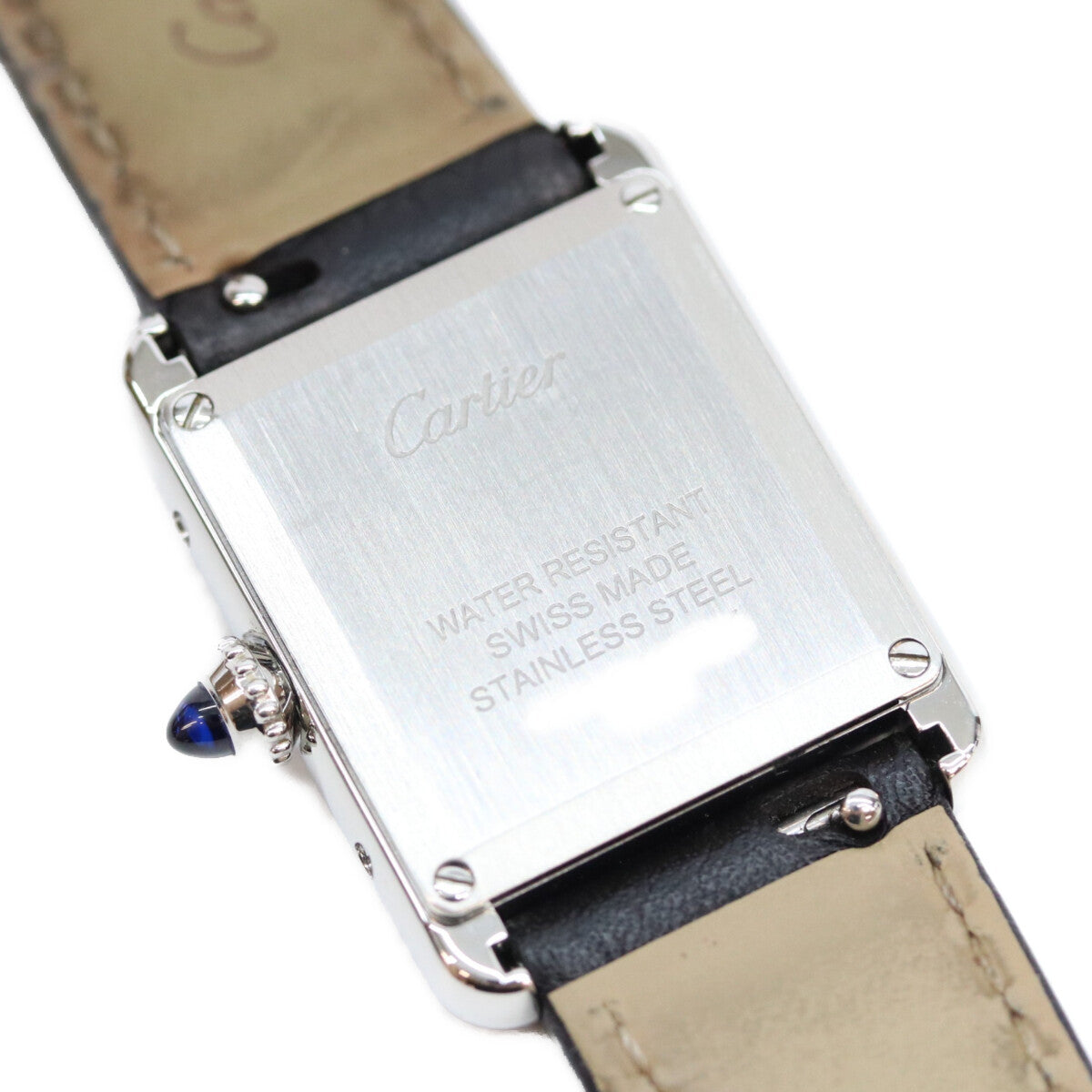 Cartier カルティエ 21年 WSTA0042 SS タンクマストSM シルバー文字盤 QZ 革 時計 腕時計