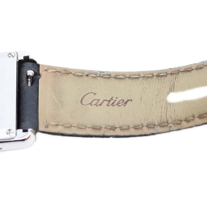Cartier カルティエ 21年 WSTA0042 SS タンクマストSM シルバー文字盤 QZ 革 時計 腕時計