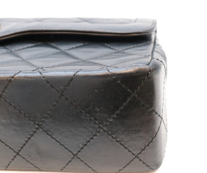 CHANEL シャネル 0番 黒 ラムスキン ダブルフラップ パリ限定 マトラッセ26 ショルダーバッグ ショルダーバッグ