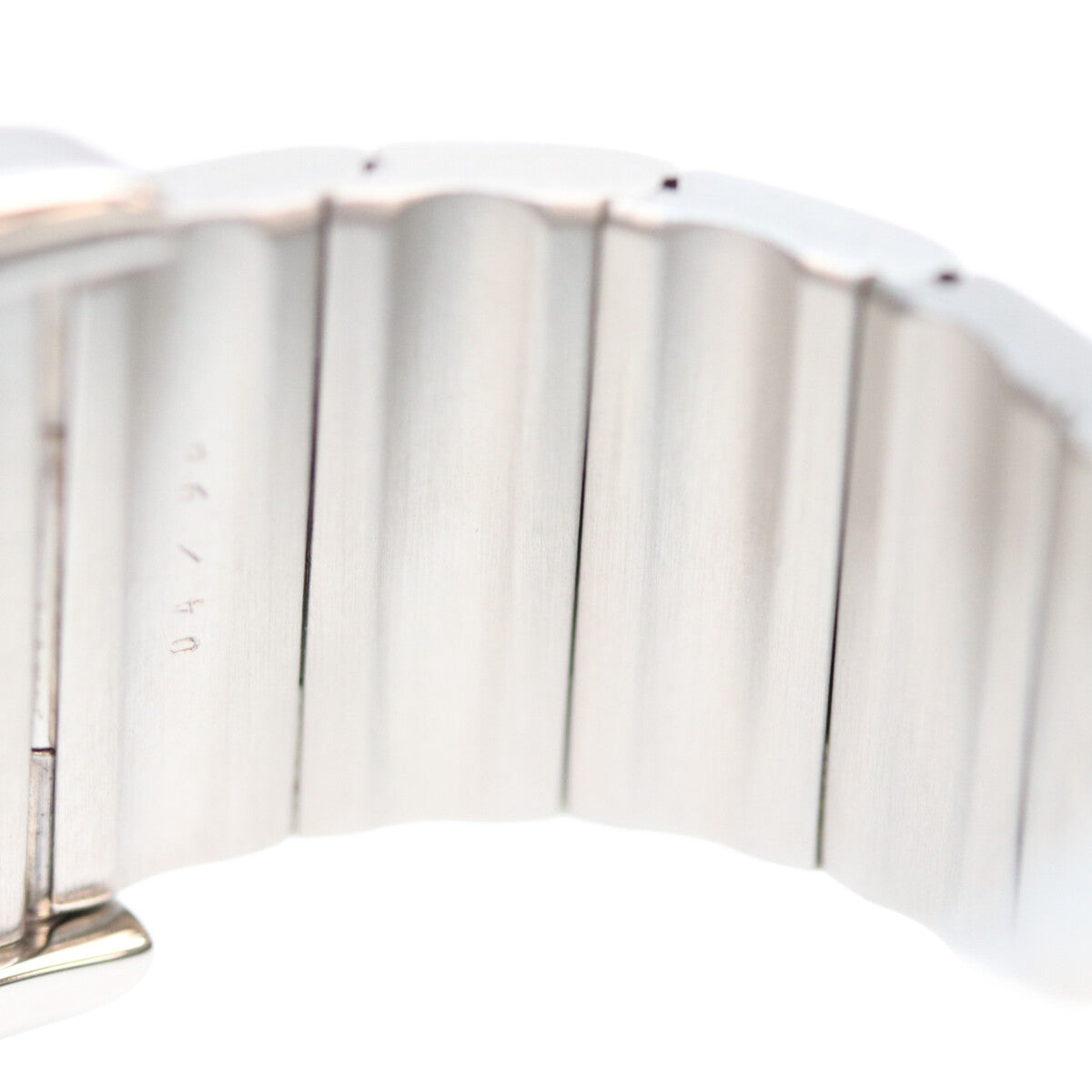 Cartier カルティエ 80-90s W20011C4 サントスガルベLM アイボリー文字盤 デイト SS QZ 時計 腕時計