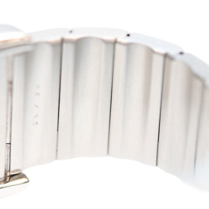 Cartier カルティエ 80-90s W20011C4 サントスガルベLM アイボリー文字盤 デイト SS QZ 時計 腕時計