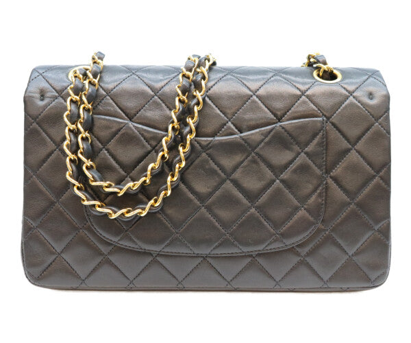 CHANEL シャネル 2番 A01112 黒 ラム ゴールド金具 マトラッセ25 ショルダーバッグ ショルダーバッグ