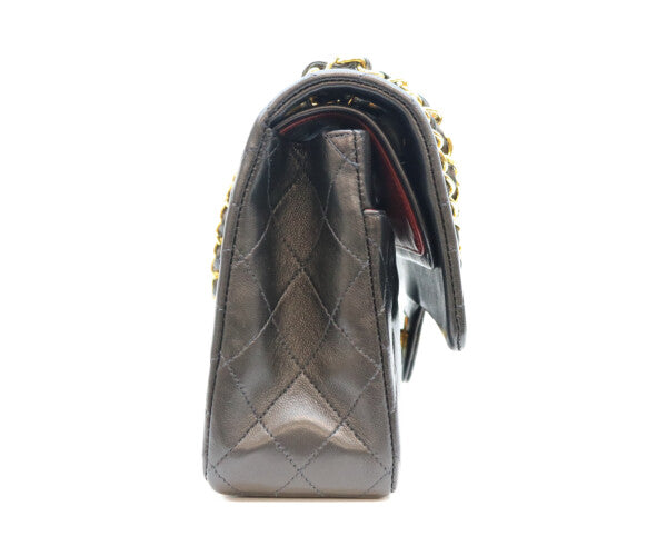 CHANEL シャネル 2番 A01112 黒 ラム ゴールド金具 マトラッセ25 ショルダーバッグ ショルダーバッグ