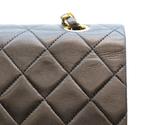 CHANEL シャネル 2番 A01112 黒 ラム ゴールド金具 マトラッセ25 ショルダーバッグ ショルダーバッグ