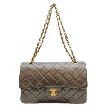 CHANEL シャネル 2番 A01112 黒 ラム ゴールド金具 マトラッセ25 ショルダーバッグ ショルダーバッグ
