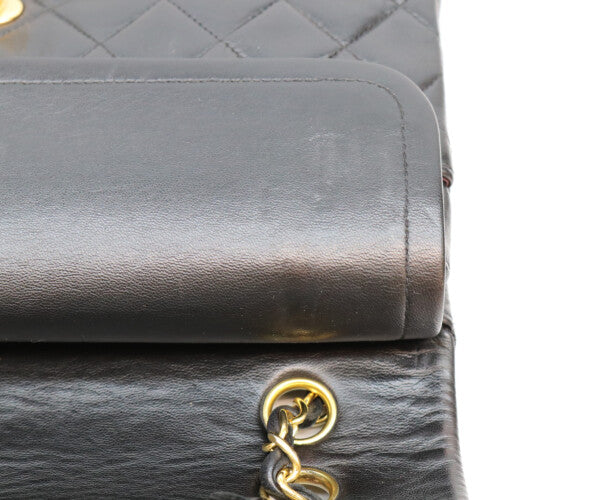 CHANEL シャネル 2番 A01112 黒 ラム ゴールド金具 マトラッセ25 ショルダーバッグ ショルダーバッグ