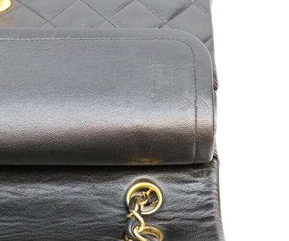CHANEL シャネル 2番 A01112 黒 ラム ゴールド金具 マトラッセ25 ショルダーバッグ ショルダーバッグ