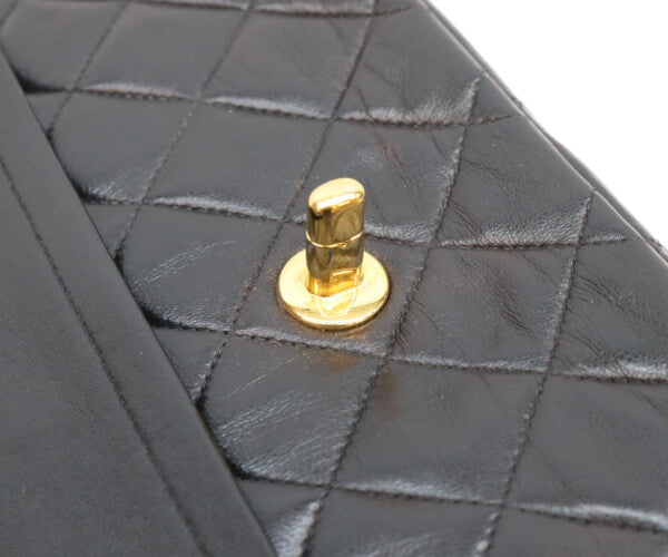 CHANEL シャネル 2番 A01112 黒 ラム ゴールド金具 マトラッセ25 ショルダーバッグ ショルダーバッグ