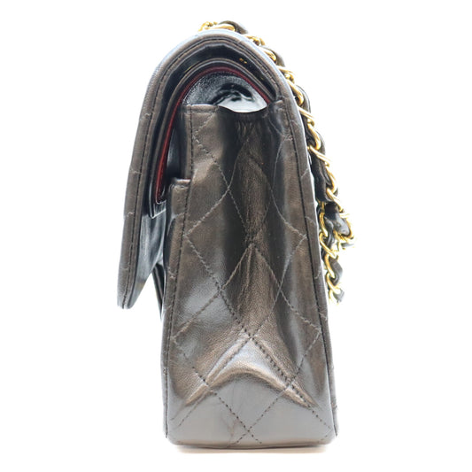 CHANEL シャネル 2番 A01112 黒 ラム ゴールド金具 マトラッセ25 ショルダーバッグ ショルダーバッグ