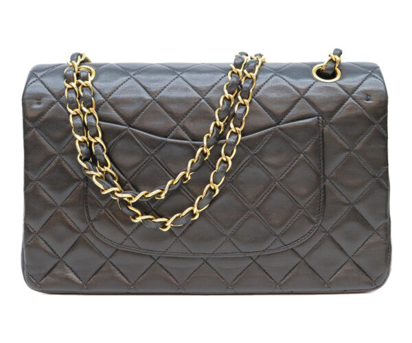 CHANEL シャネル 2番 A01112 黒 ラム ゴールド金具 マトラッセ25 ショルダーバッグ ショルダーバッグ