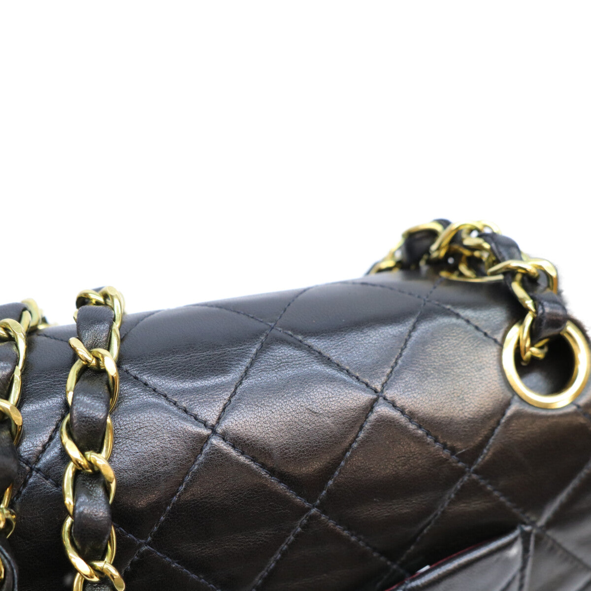 CHANEL シャネル No. 2 A01112 Black Lambskin Gold Hardware Matelassé 25 Shoulder Bag Shoulder Bag