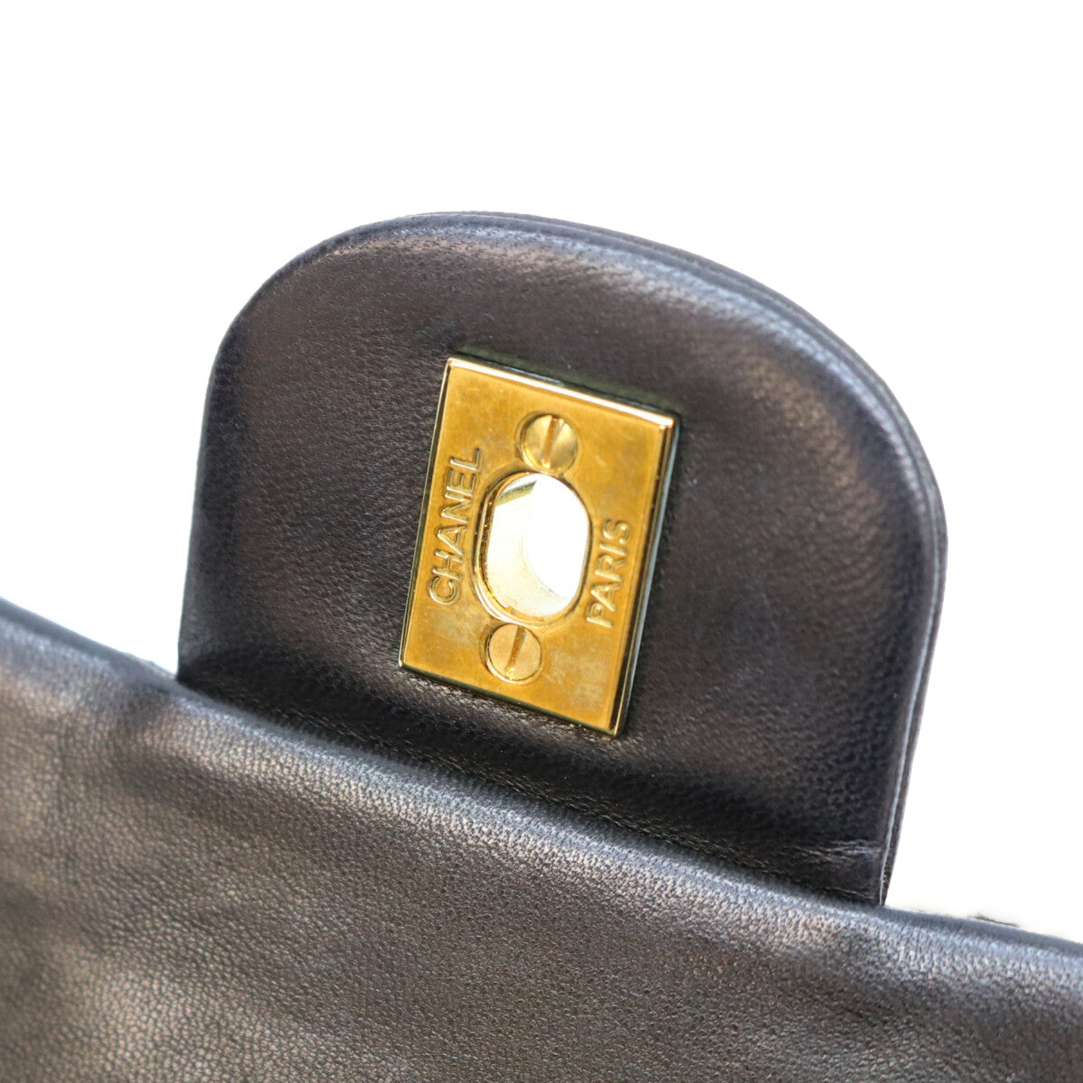 CHANEL シャネル No. 2 A01112 Black Lambskin Gold Hardware Matelassé 25 Shoulder Bag Shoulder Bag