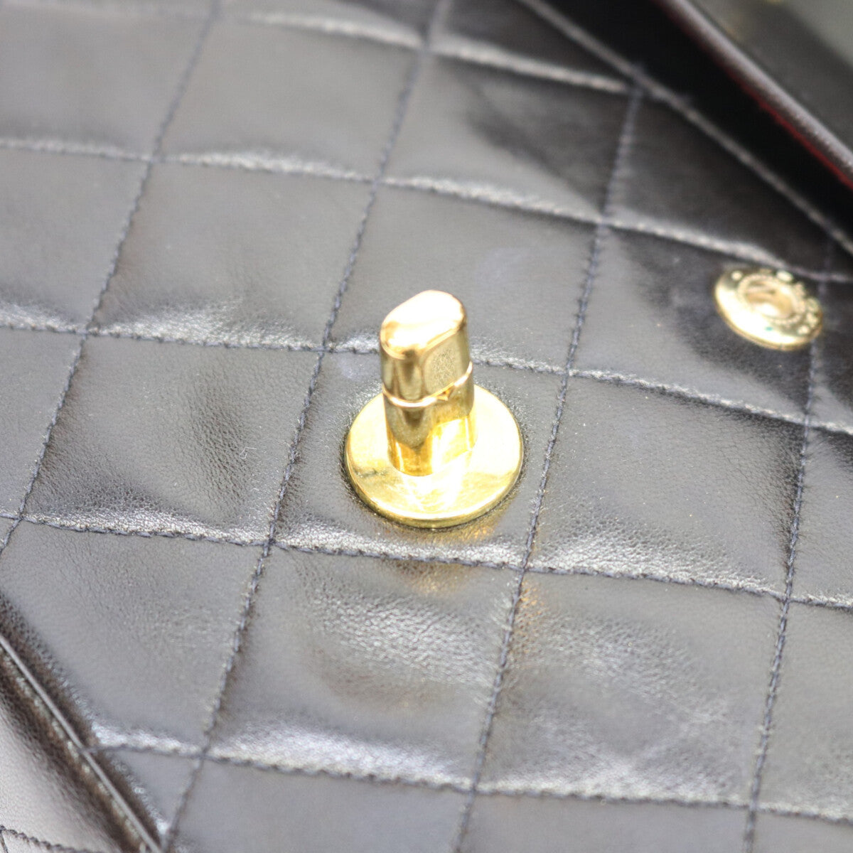 CHANEL シャネル No. 2 A01112 Black Lambskin Gold Hardware Matelassé 25 Shoulder Bag Shoulder Bag