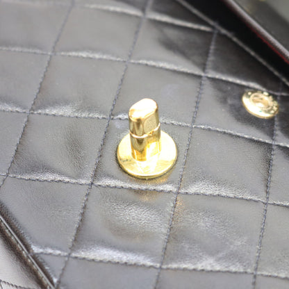 CHANEL シャネル No. 2 A01112 Black Lambskin Gold Hardware Matelassé 25 Shoulder Bag Shoulder Bag
