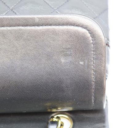 CHANEL シャネル No. 2 A01112 Black Lambskin Gold Hardware Matelassé 25 Shoulder Bag Shoulder Bag
