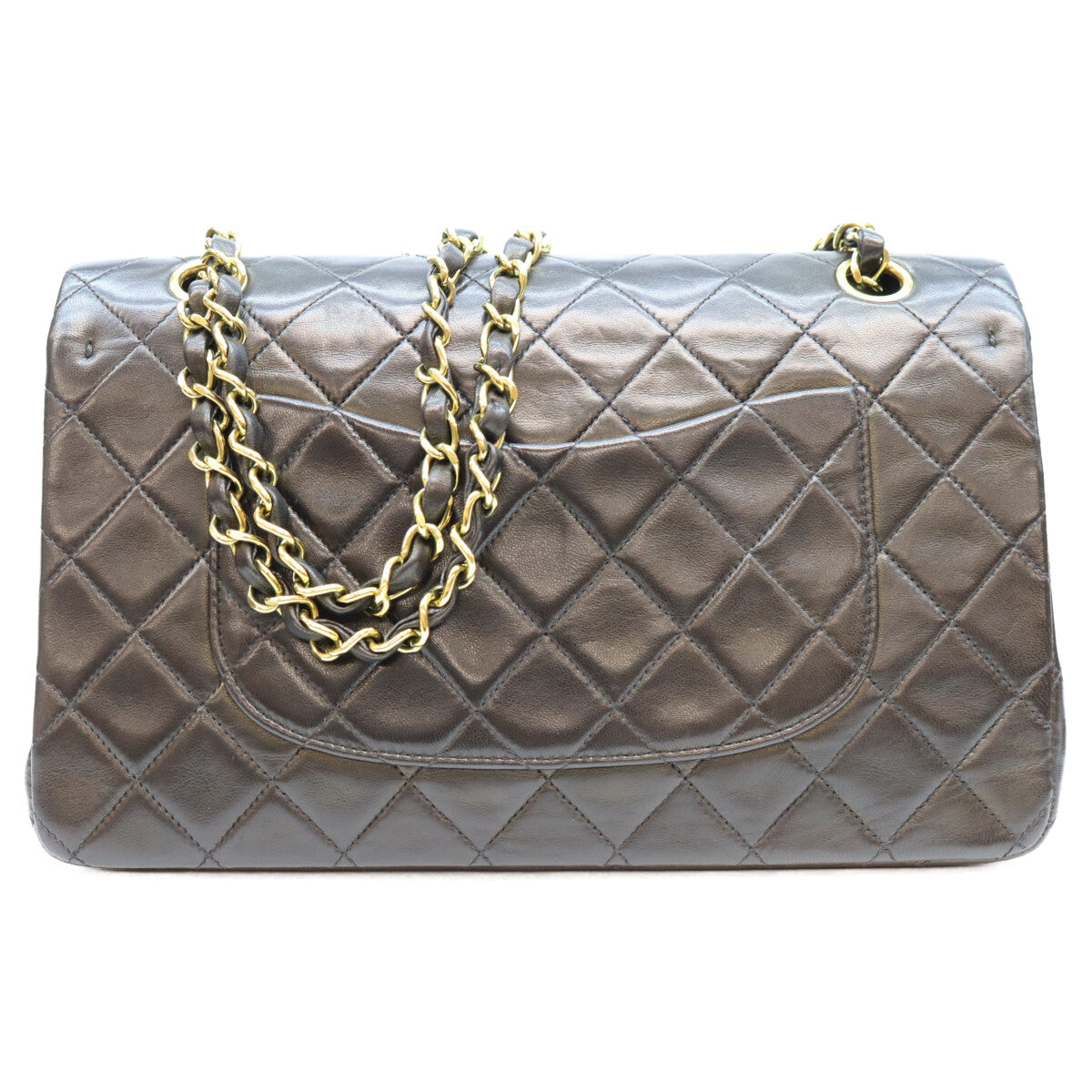 CHANEL シャネル No. 2 A01112 Black Lambskin Gold Hardware Matelassé 25 Shoulder Bag Shoulder Bag