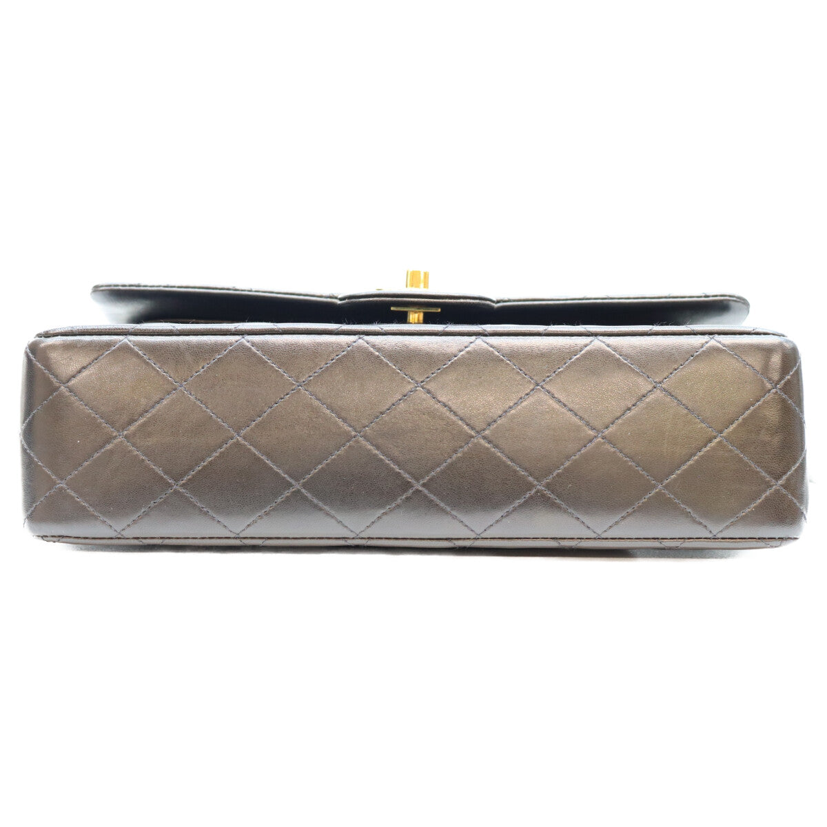 CHANEL シャネル No. 2 A01112 Black Lambskin Gold Hardware Matelassé 25 Shoulder Bag Shoulder Bag
