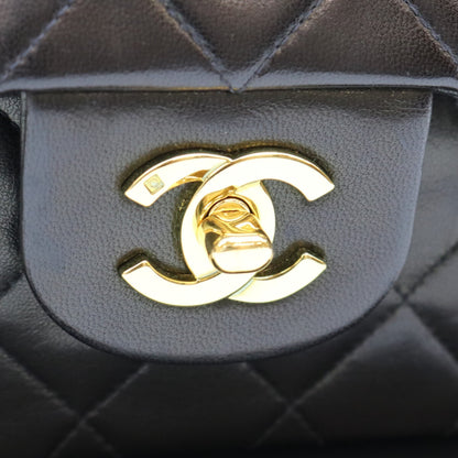 CHANEL シャネル No. 2 A01112 Black Lambskin Gold Hardware Matelassé 25 Shoulder Bag Shoulder Bag