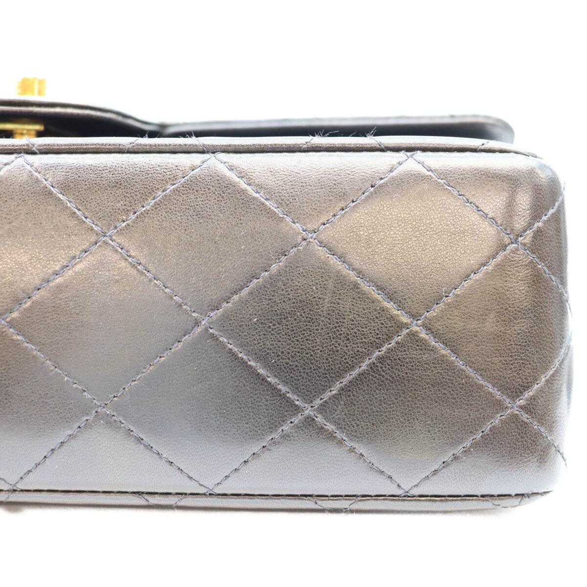 CHANEL シャネル No. 2 A01112 Black Lambskin Gold Hardware Matelassé 25 Shoulder Bag Shoulder Bag