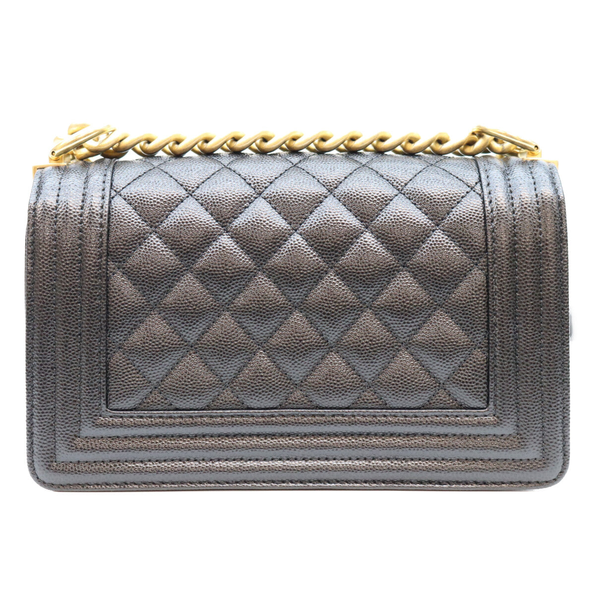 CHANEL シャネル A67085 黒 キャビア ゴールド金具 ボーイシャネル20スモール バッグ ショルダーバッグ
