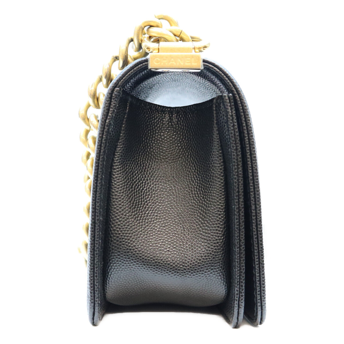 CHANEL シャネル A67085 黒 キャビア ゴールド金具 ボーイシャネル20スモール バッグ ショルダーバッグ