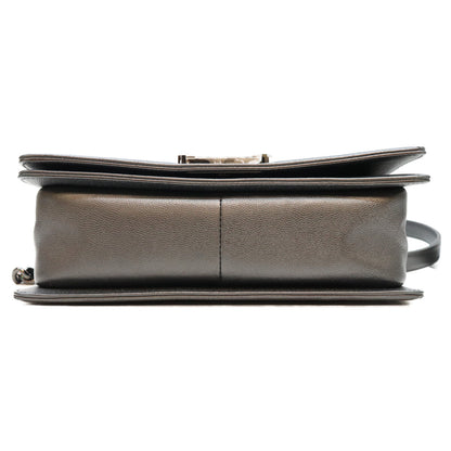 CHANEL シャネル 24番 A67086 黒 キャビア ソーブラック金具 ボーイシャネル25 ミディアム バッグ ショルダーバッグ
