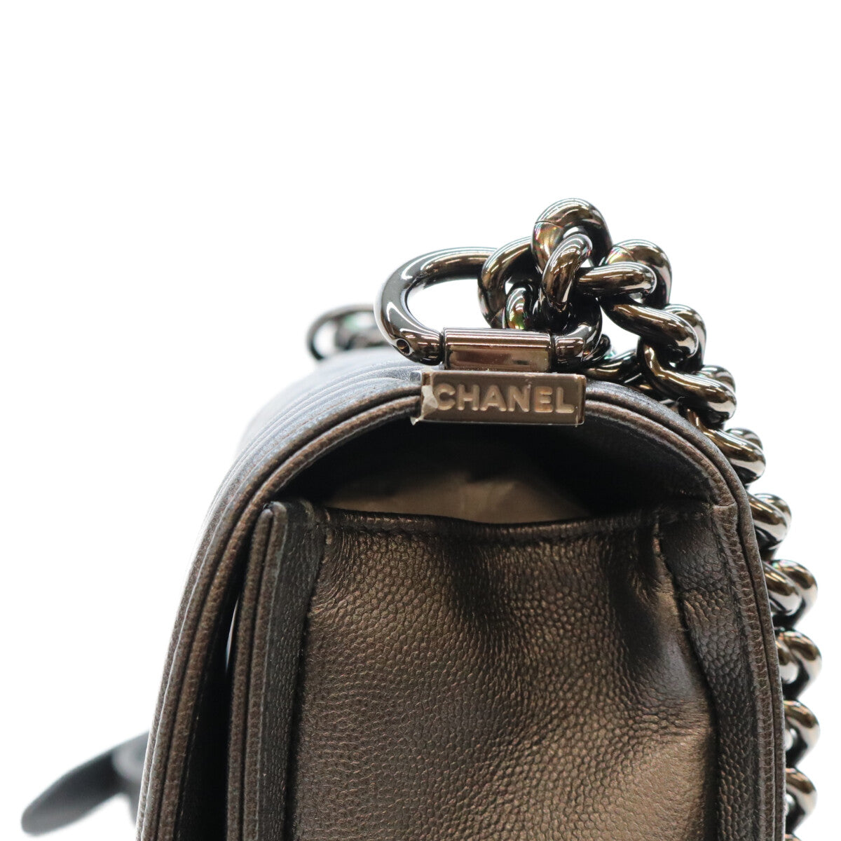 CHANEL シャネル 24番 A67086 黒 キャビア ソーブラック金具 ボーイシャネル25 ミディアム バッグ ショルダーバッグ
