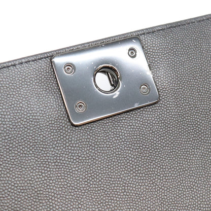 CHANEL シャネル 24番 A67086 黒 キャビア ソーブラック金具 ボーイシャネル25 ミディアム バッグ ショルダーバッグ