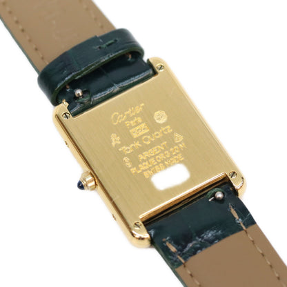 Cartier カルティエ 82-95s 925 マストタンクLM ヴェルメイユ クロワゾネ文字盤 QZ 時計 腕時計