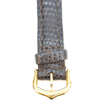 Cartier カルティエ 80-90s 925 マストヴァンドームSM ヴェルメイユ マホガニーブラウン文字盤 QZ 時計 腕時計