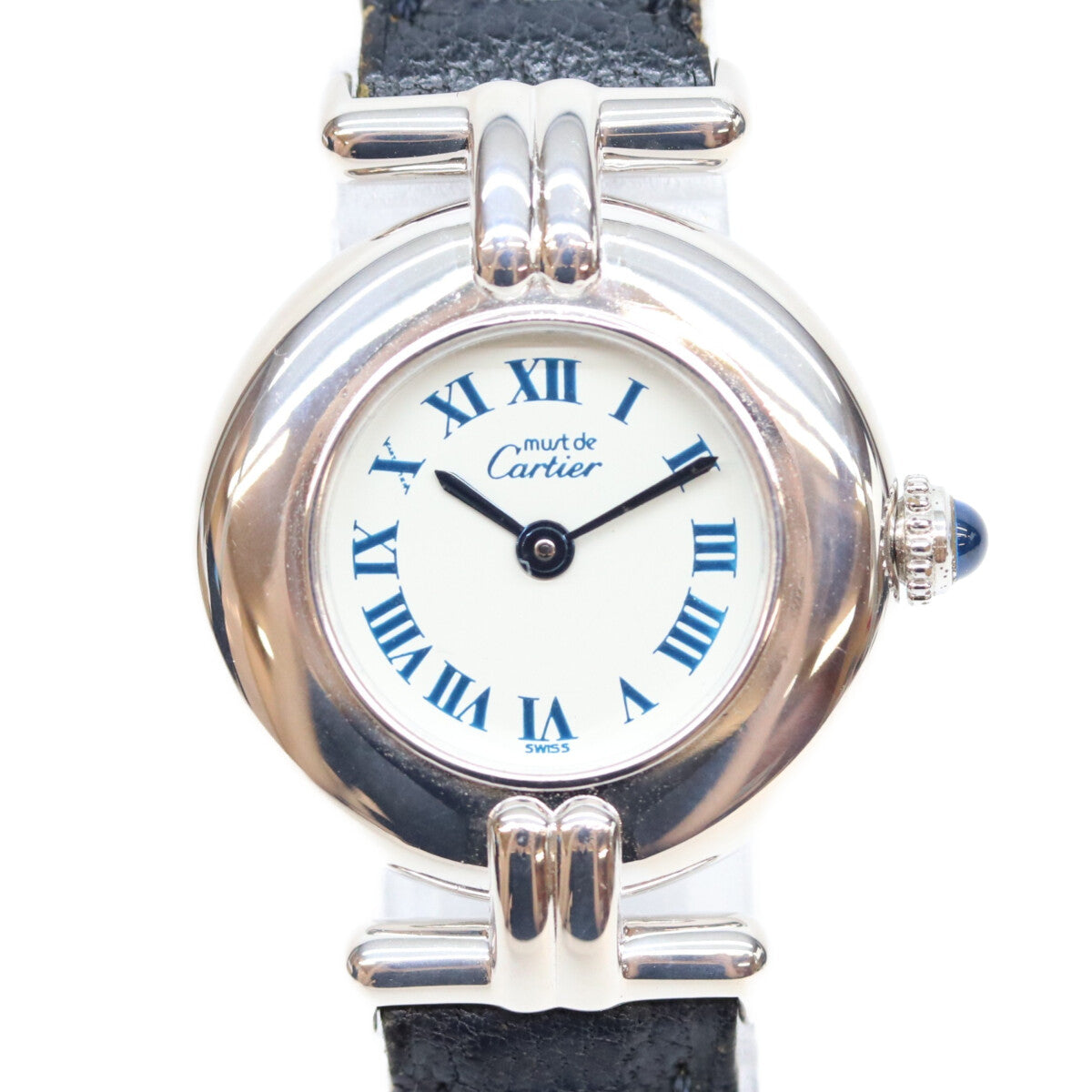 Cartier カルティエ 90s W1001665 925 シルバー マストコリゼSM QZ 時計 腕時計