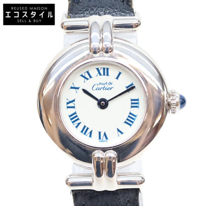 Cartier カルティエ 90s W1001665 925 シルバー マストコリゼSM QZ 時計 腕時計