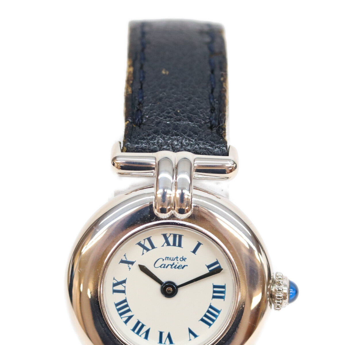 Cartier カルティエ 90s W1001665 925 シルバー マストコリゼSM QZ 時計 腕時計