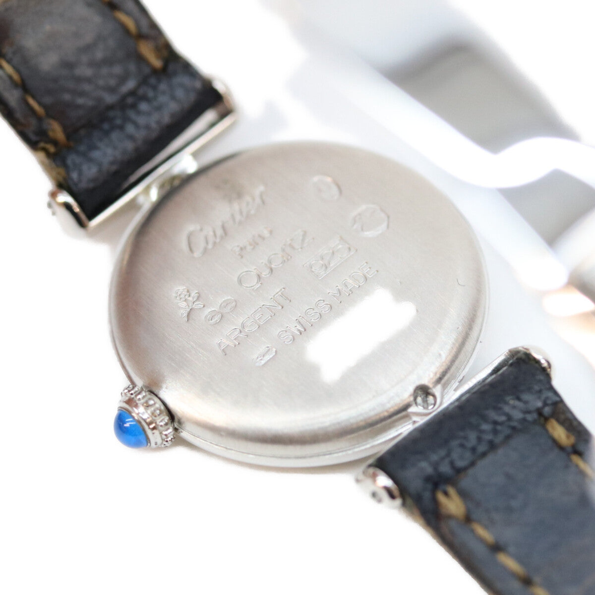 Cartier カルティエ 90s W1001665 925 シルバー マストコリゼSM QZ 時計 腕時計