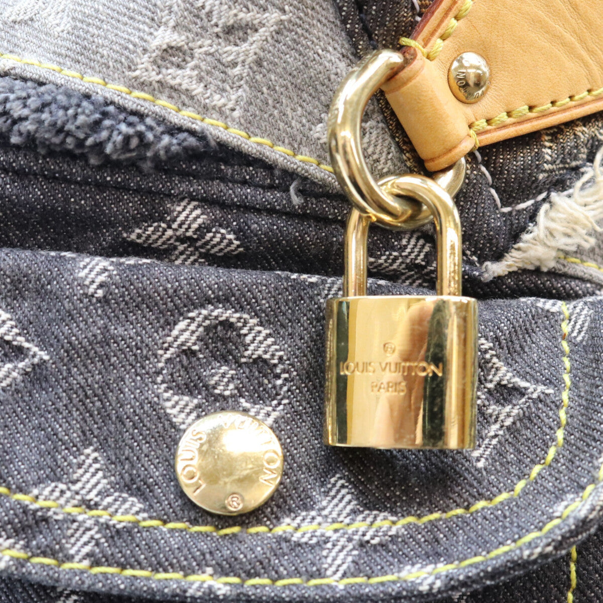 LOUIS VUITTON ルイヴィトン 07年 M95381 モノグラムデニム パッチワーク 黒 スピーデ30 ボストンバッグ ボストンバッグ