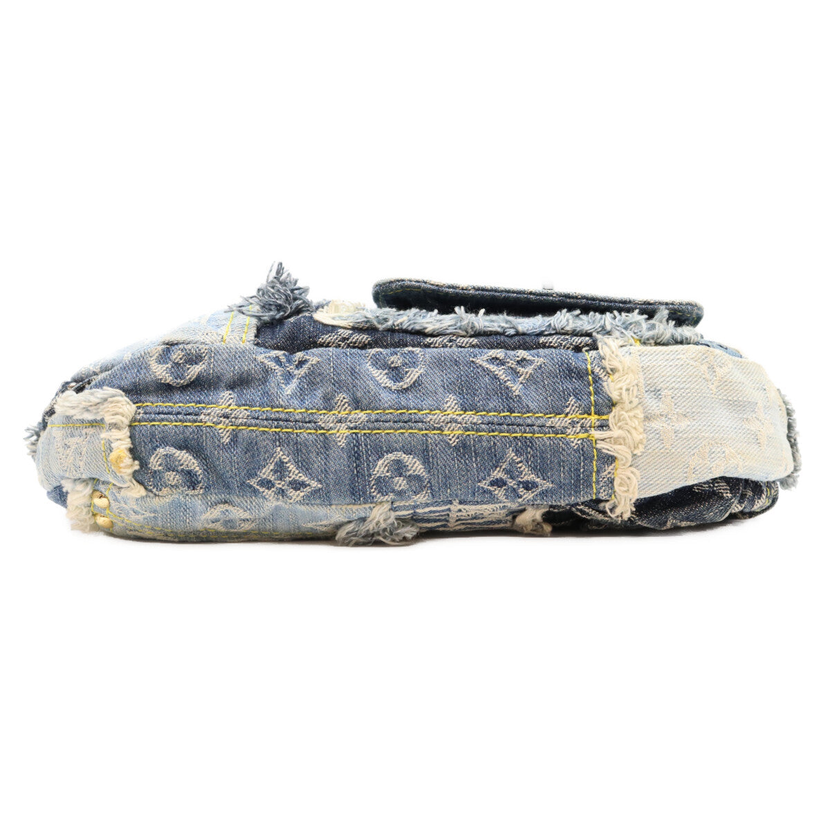LOUIS VUITTON ルイヴィトン 07年 M95382 モノグラムデニム パッチワーク ブルー パウチィ ショルダーバッグ ショルダーバッグ
