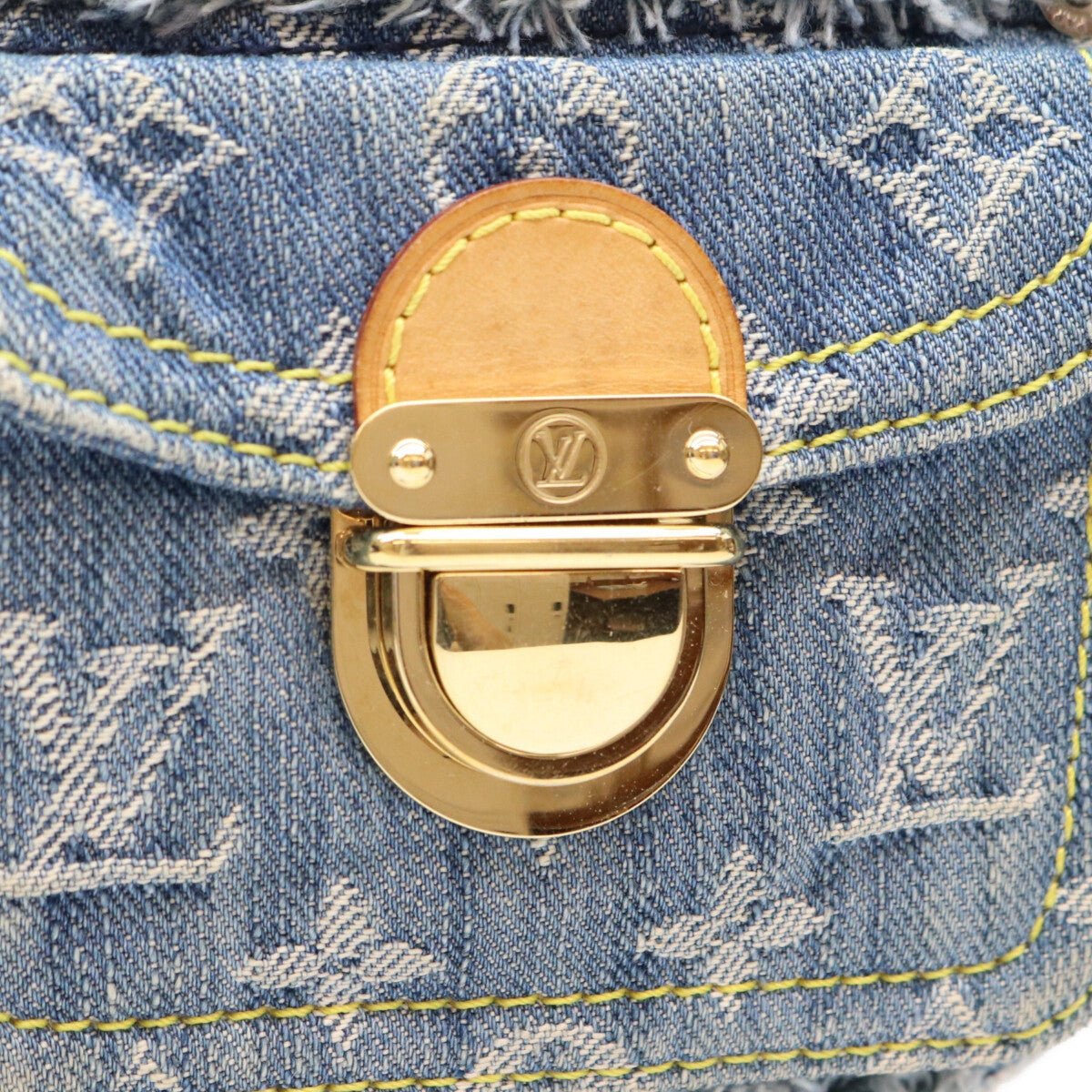 LOUIS VUITTON ルイヴィトン 07年 M95382 モノグラムデニム パッチワーク ブルー パウチィ ショルダーバッグ ショルダーバッグ