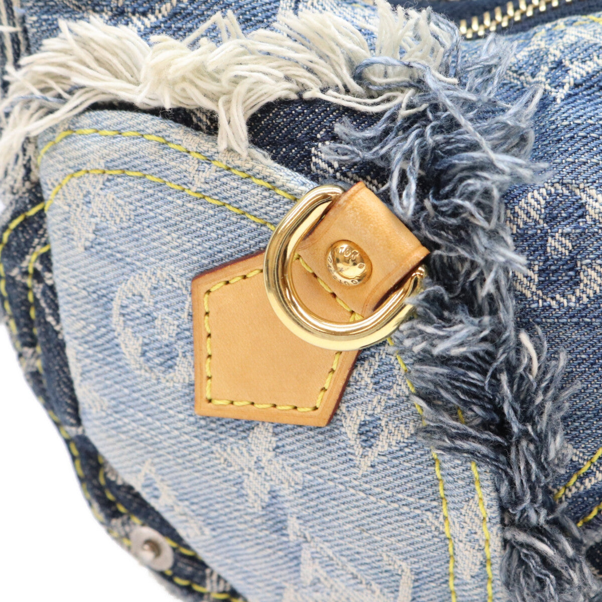 LOUIS VUITTON ルイヴィトン 07年 M95382 モノグラムデニム パッチワーク ブルー パウチィ ショルダーバッグ ショルダーバッグ