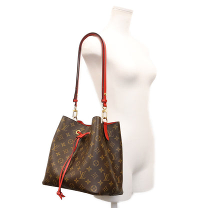LOUIS VUITTON ルイヴィトン 18年 M44021 モノグラム コクリコレッド ネオノエMM ショルダーバッグ ショルダーバッグ