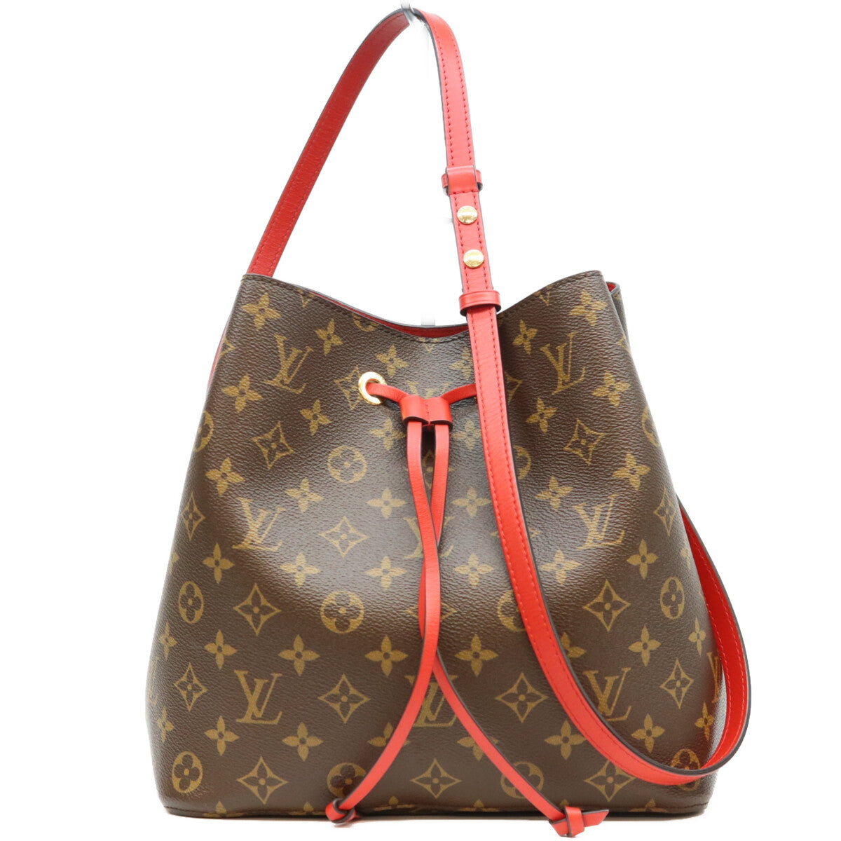 LOUIS VUITTON ルイヴィトン 18年 M44021 モノグラム コクリコレッド ネオノエMM ショルダーバッグ ショルダーバッグ