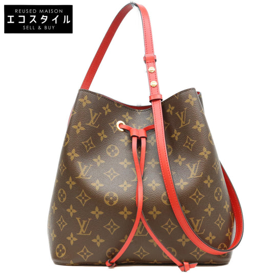 LOUIS VUITTON ルイヴィトン 18年 M44021 モノグラム コクリコレッド ネオノエMM ショルダーバッグ ショルダーバッグ