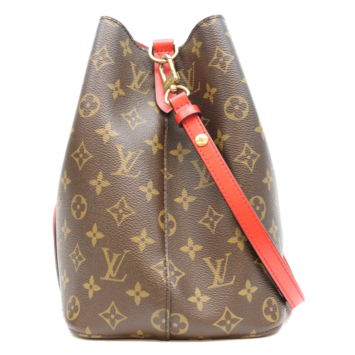 LOUIS VUITTON ルイヴィトン 18年 M44021 モノグラム コクリコレッド ネオノエMM ショルダーバッグ ショルダーバッグ