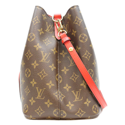 LOUIS VUITTON ルイヴィトン 18年 M44021 モノグラム コクリコレッド ネオノエMM ショルダーバッグ ショルダーバッグ