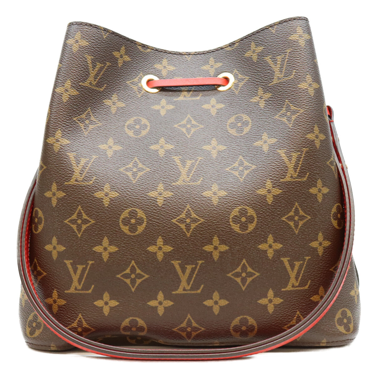 LOUIS VUITTON ルイヴィトン 18年 M44021 モノグラム コクリコレッド ネオノエMM ショルダーバッグ ショルダーバッグ