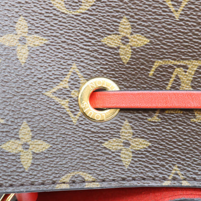 LOUIS VUITTON ルイヴィトン 18年 M44021 モノグラム コクリコレッド ネオノエMM ショルダーバッグ ショルダーバッグ
