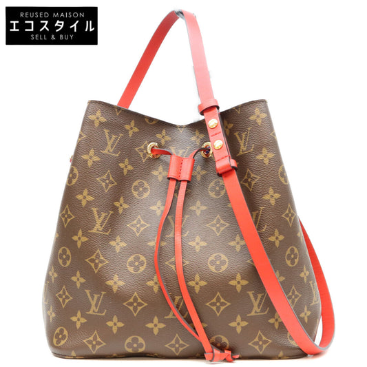 LOUIS VUITTON ルイヴィトン 17年 M44021 モノグラム コクリコレッド ネオノエMM ショルダーバッグ ショルダーバッグ