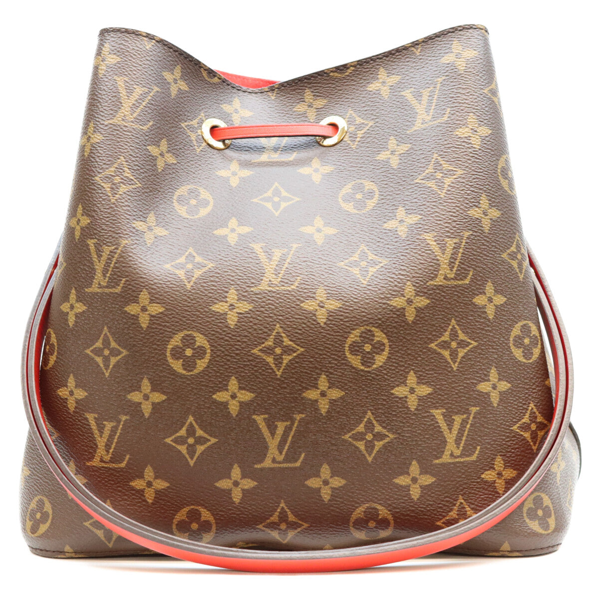 LOUIS VUITTON ルイヴィトン 17年 M44021 モノグラム コクリコレッド ネオノエMM ショルダーバッグ ショルダーバッグ