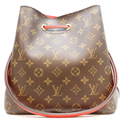 LOUIS VUITTON ルイヴィトン 17年 M44021 モノグラム コクリコレッド ネオノエMM ショルダーバッグ ショルダーバッグ