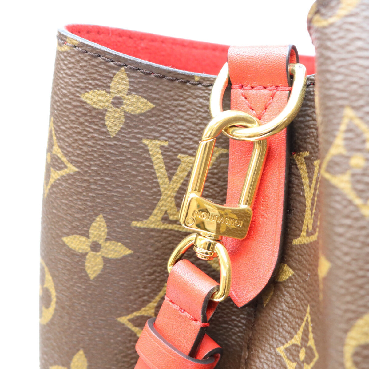 LOUIS VUITTON ルイヴィトン 17年 M44021 モノグラム コクリコレッド ネオノエMM ショルダーバッグ ショルダーバッグ